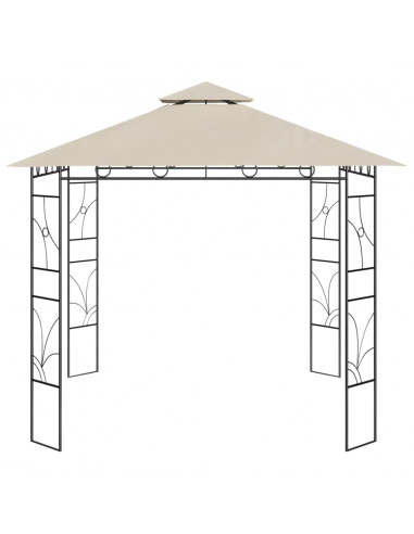 Gazebo 3x3x2,7 m Crema 160 g/m²