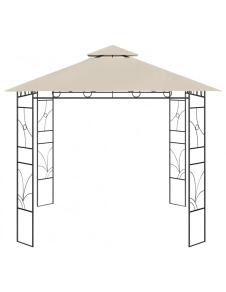 Gazebo 3x3x2,7 m Crema 160 g/m²
