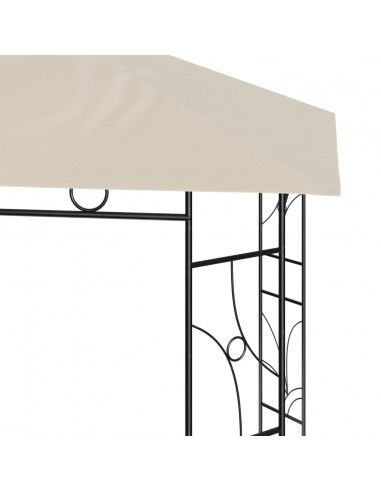 Gazebo 3x3x2,7 m Crema 160 g/m²