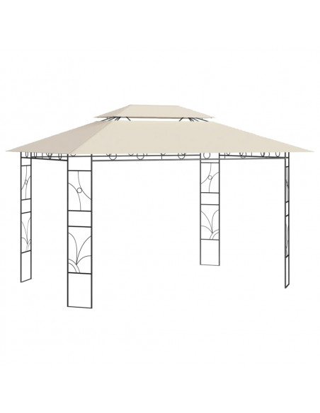 Gazebo 4x3x2,7 m Crema 160 g/m²