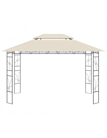 Gazebo 4x3x2,7 m Crema 160 g/m²