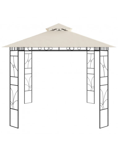 Gazebo 4x3x2,7 m Crema 160 g/m²