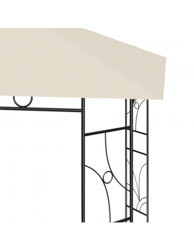 Gazebo 4x3x2,7 m Crema 160 g/m²