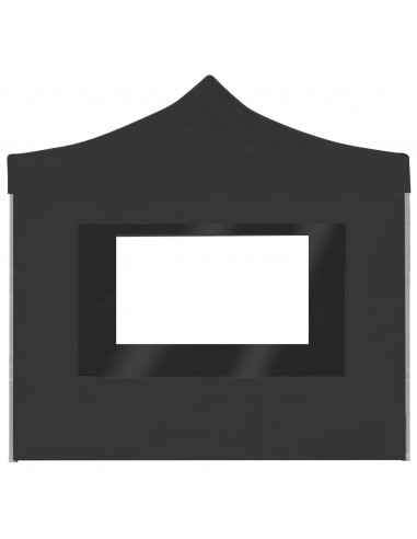 Gazebo Pieghevole con Pareti Alluminio 2x2 m Antracite