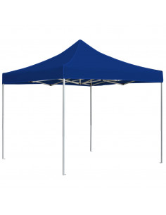 Gazebo Professionale Pieghevole Alluminio 2x2m Blu 2