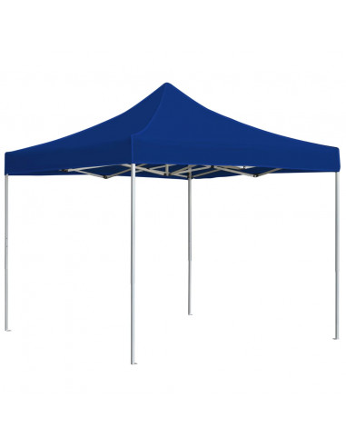 Gazebo Professionale Pieghevole Alluminio 2x2m Blu
