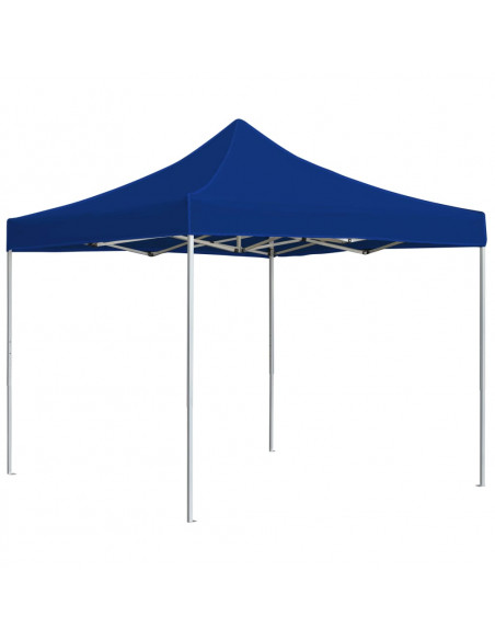 Gazebo Professionale Pieghevole Alluminio 2x2m Blu