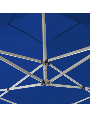 Gazebo Professionale Pieghevole Alluminio 2x2m Blu