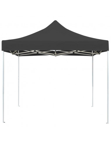 Gazebo Professionale Pieghevole Alluminio 2x2 m Antracite