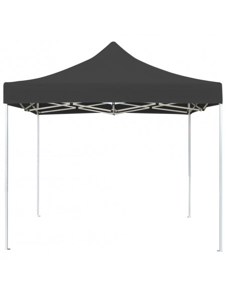 Gazebo Professionale Pieghevole Alluminio 2x2 m Antracite