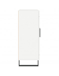 Credenza Bianca 69,5x34x90 cm in Legno Multistrato 2
