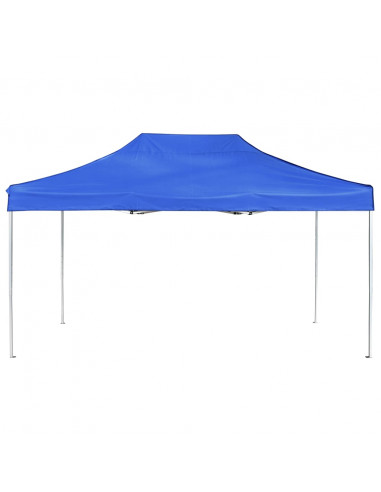 Gazebo Professionale Pieghevole Alluminio 4,5x3 m Blu