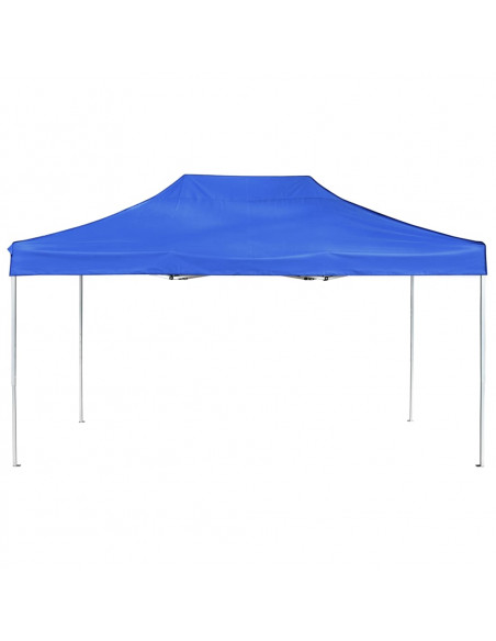 Gazebo Professionale Pieghevole Alluminio 4,5x3 m Blu