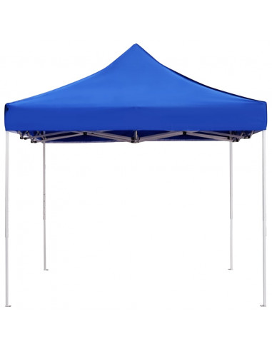 Gazebo Professionale Pieghevole Alluminio 4,5x3 m Blu