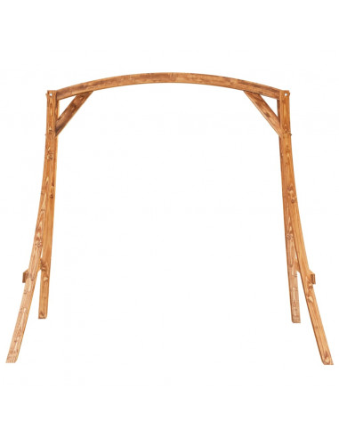 Altalena in Legno Ricurvo con Finitura in Teak