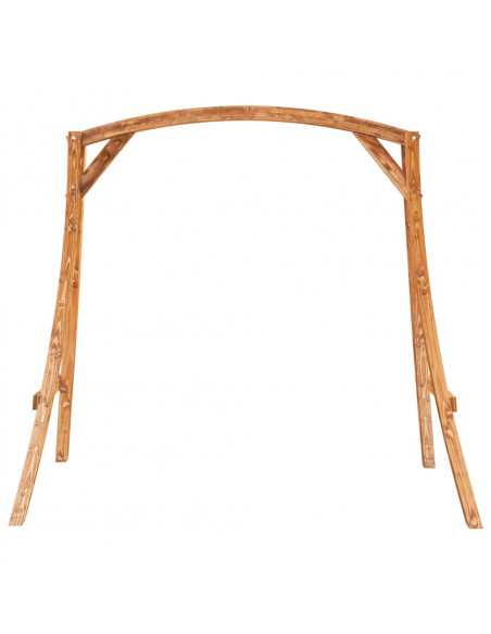 Altalena in Legno Ricurvo con Finitura in Teak