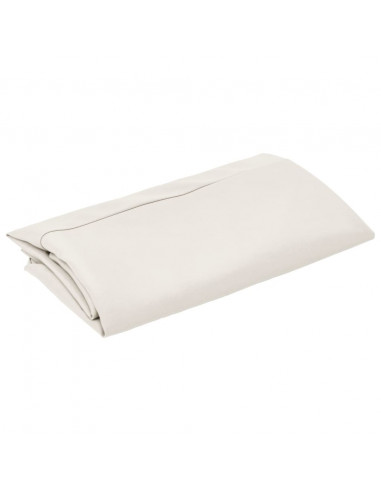 Telo di Ricambio per Ombrellone a Sbalzo Bianco Sabbia 300 cm