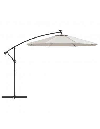 Telo di Ricambio per Ombrellone a Sbalzo Bianco Sabbia 300 cm