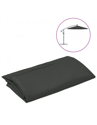 Telo di Ricambio per Ombrellone a Sbalzo Antracite 300 cm