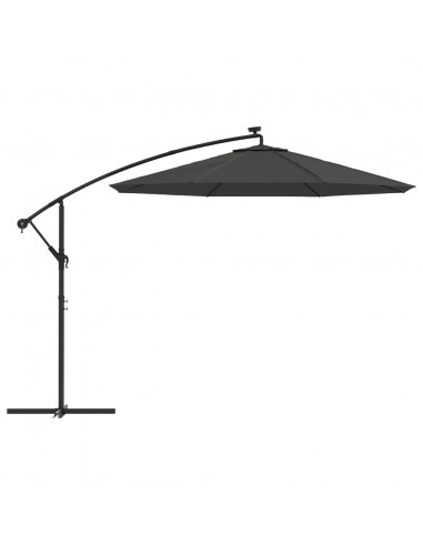 Telo di Ricambio per Ombrellone Bianco Antracite 350 cm