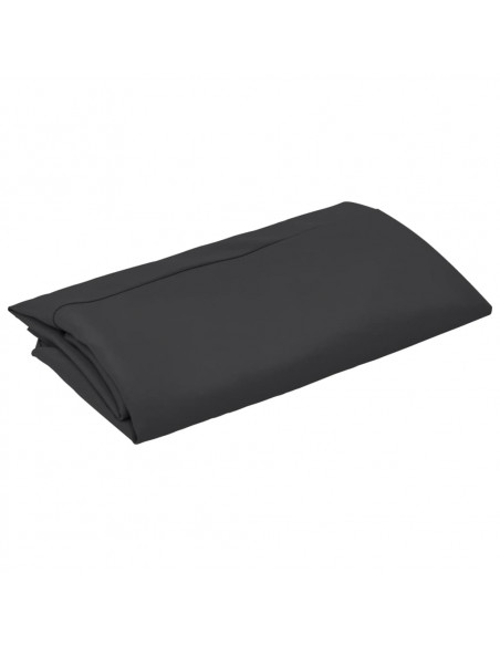 Telo di Ricambio per Ombrellone Nero 350 cm