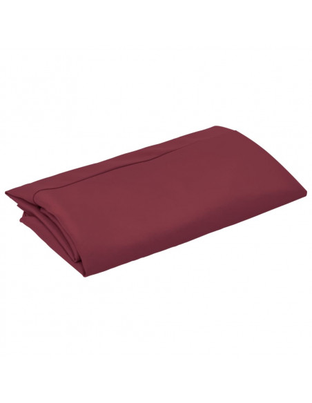 Telo di Ricambio per Ombrellone a Sbalzo Rosso Bordò 300 cm
