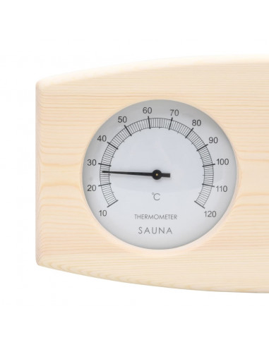 Set Timer Igrotermografo e Clessidra Sauna 2 in 1 Massello Pino