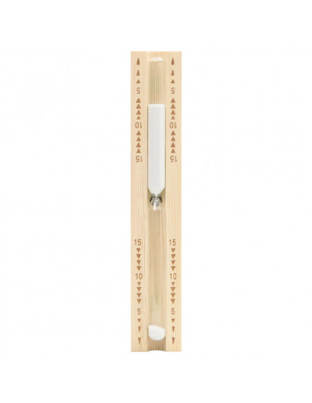 Set Timer Igrotermografo e Clessidra Sauna 2 in 1 Massello Pino