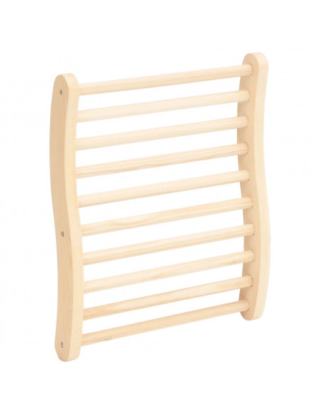Schienale a Forma di S per Sauna in Legno Massello di Pino