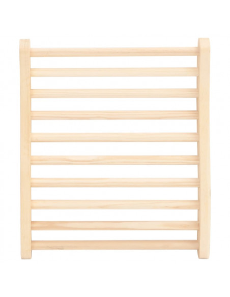 Schienale a Forma di S per Sauna in Legno Massello di Pino