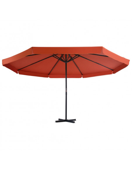 Ombrellone da Esterni con Palo in Alluminio 500 cm Terracotta