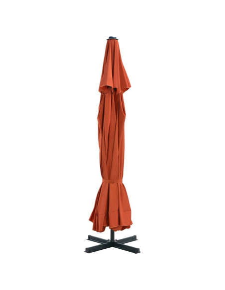 Ombrellone da Esterni con Palo in Alluminio 500 cm Terracotta