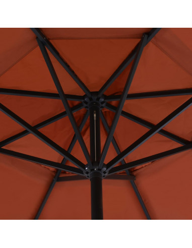 Ombrellone da Esterni con Palo in Alluminio 500 cm Terracotta