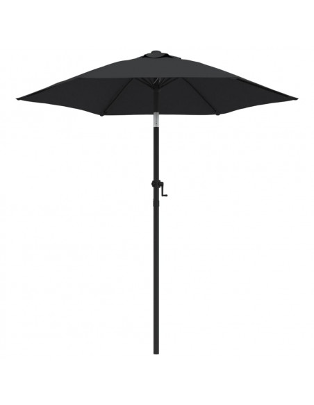 Ombrellone Nero 200x224 cm in Alluminio