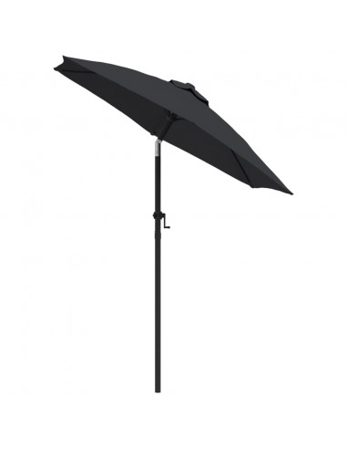 Ombrellone Nero 200x224 cm in Alluminio