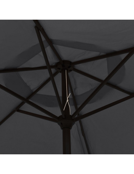 Ombrellone Nero 200x224 cm in Alluminio