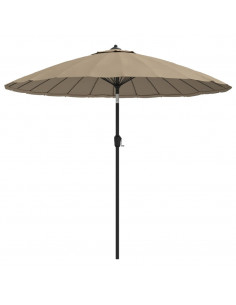 Ombrellone da Esterni con Palo in Alluminio 270 cm Grigio Talpa 2