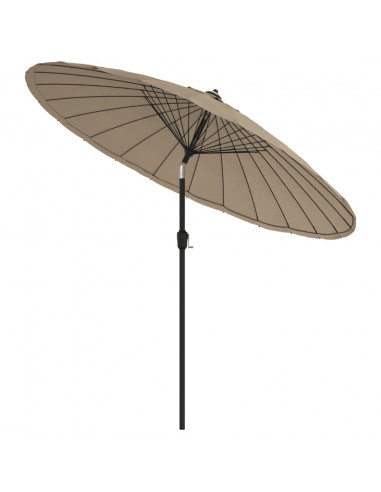 Ombrellone da Esterni con Palo in Alluminio 270 cm Grigio Talpa