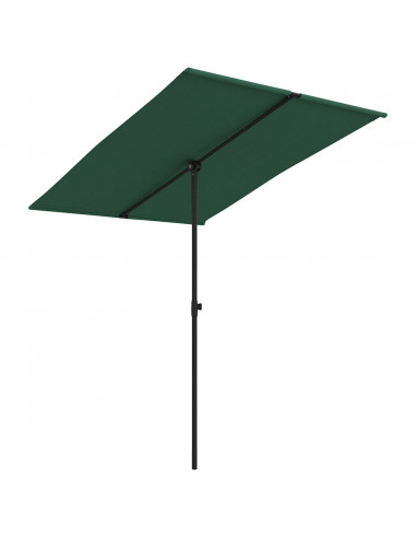 Ombrellone da Esterni con Palo in Alluminio 2x1,5 m Verde