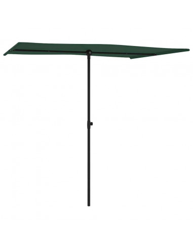 Ombrellone da Esterni con Palo in Alluminio 2x1,5 m Verde