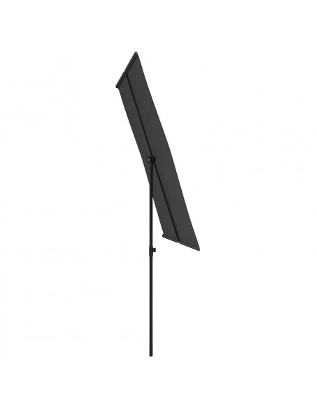 Ombrellone da Esterni con Palo in Alluminio 2x1,5 m Nero