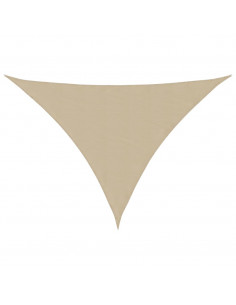 Parasole a Vela Oxford Triangolare 4x5x6,4 m Beige 2