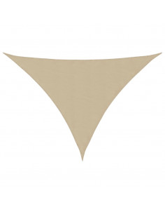 Parasole a Vela Oxford Triangolare 2,5x2,5x3,5 m Beige 2