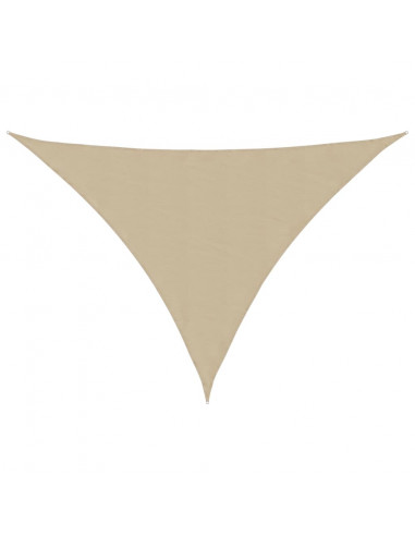 Parasole a Vela Oxford Triangolare 2,5x2,5x3,5 m Beige