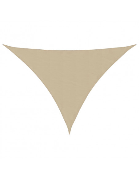 Parasole a Vela Oxford Triangolare 2,5x2,5x3,5 m Beige