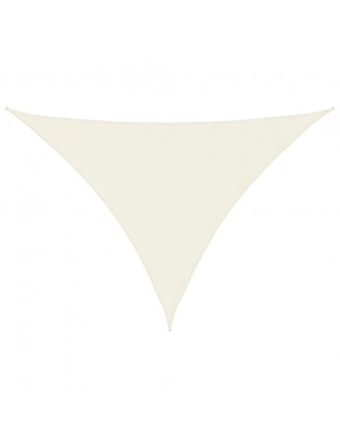 Parasole a Vela in Tessuto Oxford Triangolare 5x7x7m Crema