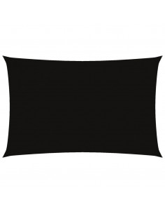 Parasole a Vela Oxford Rettangolare 2,5x5 m Nero 2