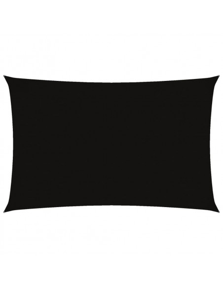 Parasole a Vela Oxford Rettangolare 2,5x5 m Nero