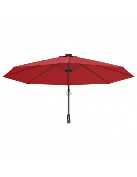 Ombrellone a Parete Rosso Chiaro 290 cm