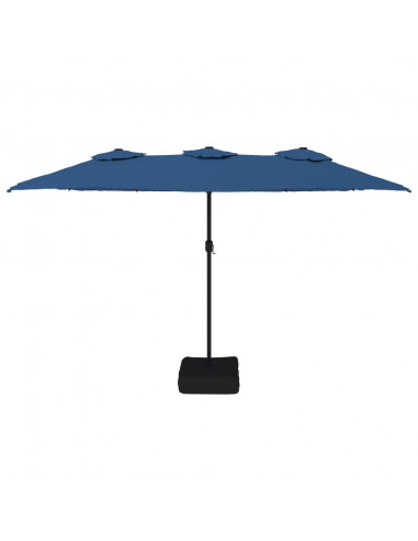 Ombrellone a Doppia Testa Azzurro 449x245 cm